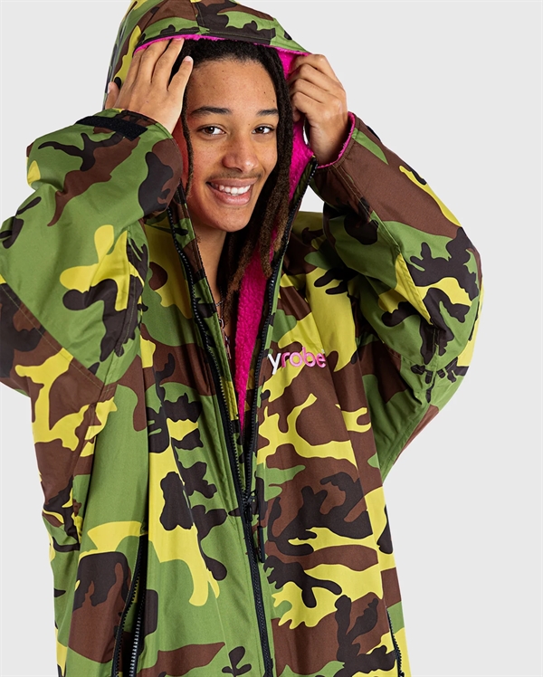 Dryrobe Advance Long Sleeve - Camo/Pink